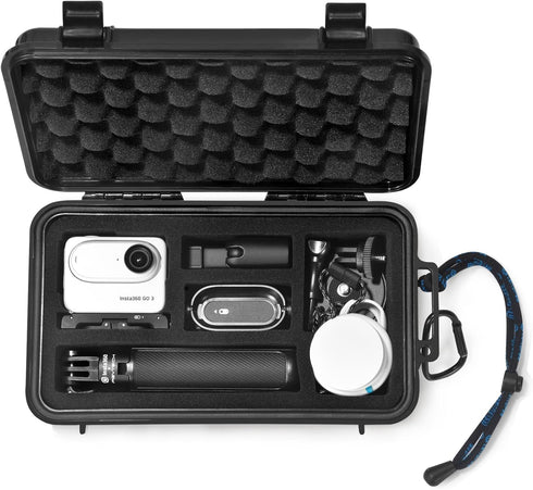 Lekufee Travel Waterproof Hard Case Compatible with Insta360 GO 3S/Insta360 GO 3 Action Camera/Vlogging Camera and Accessories(Case Only)...