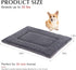 BVAGSS Dog Bed Mat,Reversible Dog Crate Pad, Memory Foam Dog Beds, Soft Warm Pet Cushion for Small Medium Dogs, Washable Pet Sleeping Mattress Ken...