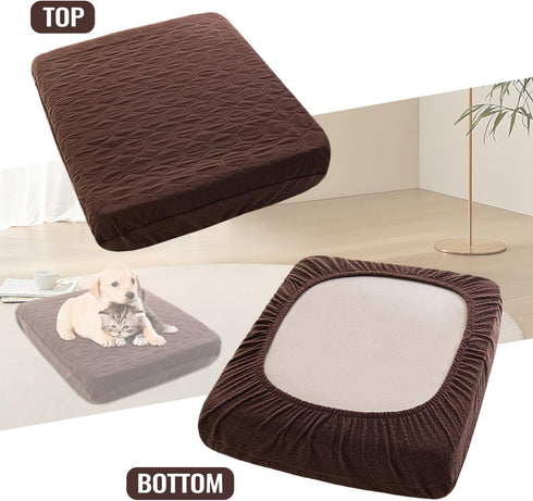 nanbowang Waterproof Dog Bed Covers Replacement Washable Pet Hair Easy to Remove, Dog Pillow Cover Quilted, Pet Bed Cover Lovely Puppy Bed Cover f...