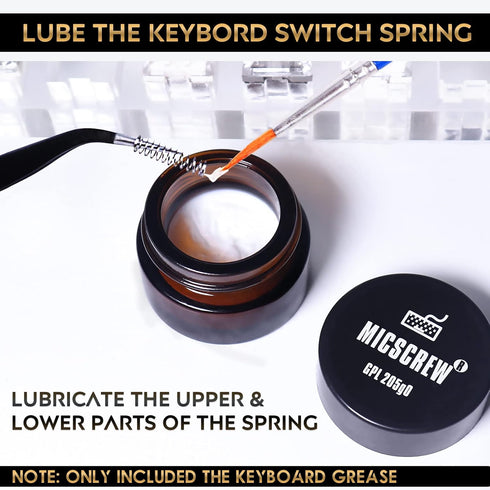 0.35OZ GPL 205G0 Keyboard Lube, Keyboard Lube for Keyboard Switches and Stabilizers, Universal Keyboard Grease fits Mechanical Keyboard, Switch lu...
