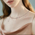 Star Necklace Y2k, Double Star Chain Necklaces for Teen Girls, Silver Punk Jewelry Asymmetric Layered Choker Necklace for Women, Idea Gift for Var...