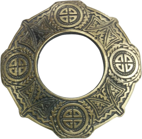 AAR Celtic Knot Antique Finish Fly Plaid Piper Brooch for 3" Diameter Kilt...