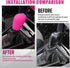 2 PCS Car Silicone Gear Shift Knob Cover, Flexible Anti-Slip Anti-Scratch Protector, Side Opening Design Shift Lever Decorative Accessories, Unive...