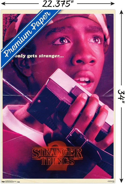 Trends International Netflix Stranger Things: Season 2 - Lucas Wall Poster, 34L x 22.4W, Premium Poster & Clip Bundle...