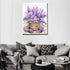 Purple Flowers Lavender Basket Watercolor Painting Paint by Number Spring Flower DIY Painting on Canvas with Brushes Acrylic Paints Paint by Numbe...