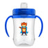 Dr. Brown's Milestones Soft Spout Sippy Cup with Handles, Blue Tiger Hero, BPA-Free, 9 oz/270 mL, 9m+...