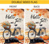Hello Fall Garden Flag 12x18 Double Sided, Small Burlap Autumn Black Cat Bicycle Garden Flag Fall Thanksgiving pumpkin Outside Outdoor House Yard ...