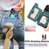 JanCalm iPhone 13 Pro Leather Flip Case, Card Holder, RFID-Blocking, Magnetic, Ring Holder (Green)...