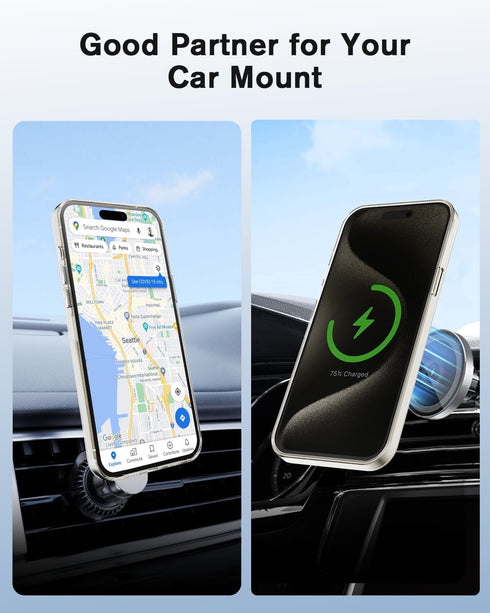 4Pcs Magnetic Sticker for Magsafe, Mag Safe Adhesive Ring Adapter Compatible with iPhone 15/14 /13/12, Samsung S24 Ultra, Cell Phone Case Magnet C...