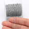33FT Stainless Steel Jewelry Chains Silver Extender Chains Twisted Cable Chains Link Bulk for Jewelry Makings...