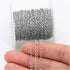 33FT Stainless Steel Jewelry Chains Silver Extender Chains Twisted Cable Chains Link Bulk for Jewelry Makings...
