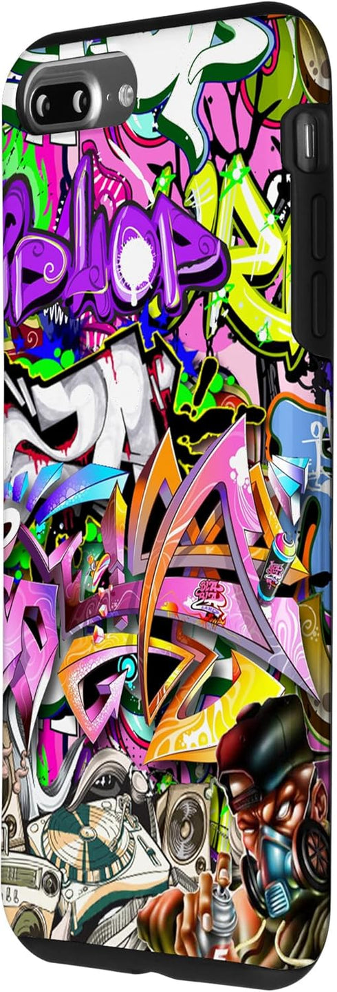 iPhone 7 Plus/8 Plus Graffiti Street Art, Colorful Urban hip hop Case...