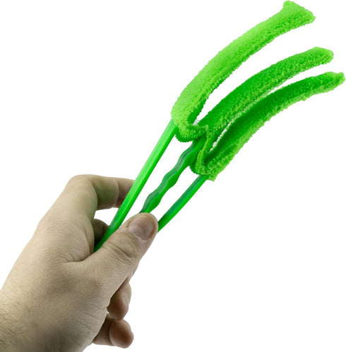 2 Pieces Microfiber Blind Duster Brushes with 6 Microfiber Sleeves Window Blind Cleaner Dust Collector Tools with Extra Microfiber Sleeves for Win...