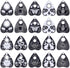 SUNNYCLUE 1 Box 20Pcs 10 Styles Tarot Charms Bulk Enamel Magic Charm Black Silver Alloy Cat Halloween Ouijas Heart Gothic Charm for Jewelry Making...