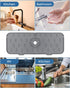 Kitchen Sink Splash Guard - Silicone Faucet Handle Drip Catcher Tray, Dish Soap Dispenser and Sponge Holder Mat Behind Faucet, Kitchen Gadgets Sin...