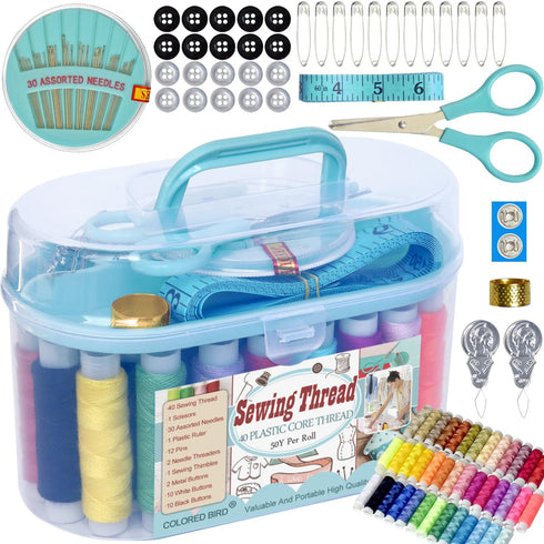 Sewing kit Sewing Thread Sewing Supplies Family Repair Kit Traveler Sewing Project kit DIY Sewing Supplies Organizer...