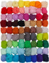 Coitak 72 Colors Fibre Wool Yarn Roving for Needle Felting Hand Spinning DIY Craft Materials...