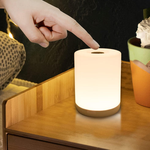 Mini Night Light, Soft Dim Lamp, Small Cordless Touch Night Light Dimmable Portable Rechargeable Battery Operated, Wireless Bedside Table Lamps fo...