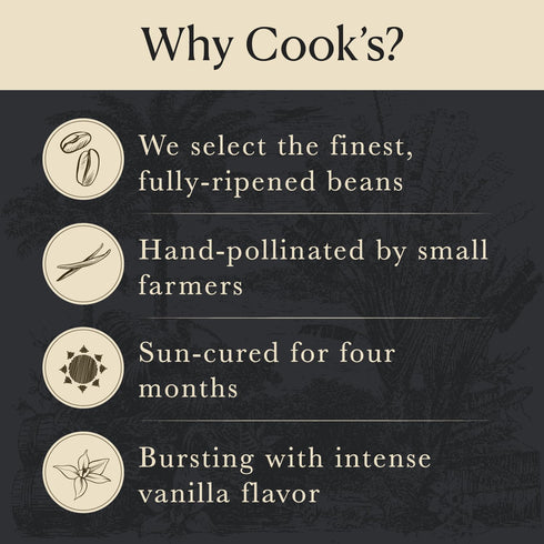 Cook's, Organic Vanilla Powder, World’s Finest Gourmet Fresh Premium Vanilla, 4.5 oz...
