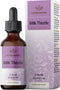 HERBAMAMA Milk Thistle Liquid Drops - Organic Milk Thistle Seed Tincture - Liver Detox - Milk Thistle Liquid Extract Supplement - Alcohol-Free - 2...