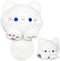 White Cat Stuffed Animals, Kawaii Cat Plushies for Girls and Boys, Soft Cats Mini Plush Toy Key Chains, Fun Cuddly Plush Toys for Kids, Stuffed An...