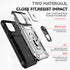 Hitaoyou Compatible with iPhone 15 Pro Max Case, iPhone 15 Pro Max Case with Camera Cover & Kickstand Military Grade Shockproof with Magnetic Car ...