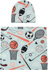 Galabloomer Newborn Swaddle Blanket with Beanie Set Baby Boy Receiving Blanket Sports Ball...