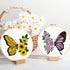 ORIGACH 4 Pack Flowers and Butterfly Embroidery Kits for Beginners, DIY Starter Hand Embroidery Kit with Floral and Butterfly Patterns and Instruc...