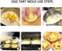 NNon-Stick Egg Tart Molds, Carbon Steel Mini Baking Cup, Reusable Baking Tinplate Round Muffin Cups, Cupcake Cake Muffin Mold Tin Pan for Pies, Ch...