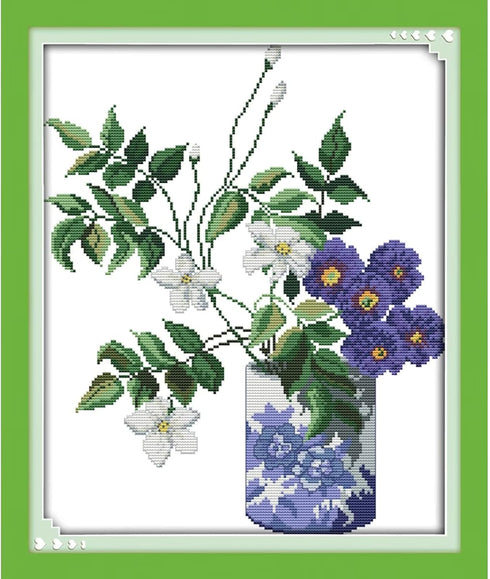 Bilrost Cross Stitch Kits for Beginners Needlepoint Kits for Adults Stamped Cross Stitch Kits for Adults DIY 14CT Embroidery Patterns Stitches Kit...
