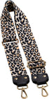 ZANQANO Adjustable Replacement Crossbody Strap Purse Guitar Style Jacquard Woven Embroidered Handbag Straps (Leopard)...