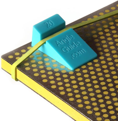AGM Angle Wedges for Sharpening Knives 10 to 20 degrees, Blue...