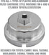 OEMTOOLS 87131 64.5 mm 14 Flute Oil Filter Wrench, Oil Filter Cap Wrench for 2.0 to 5.7L Engines, For Use with Toyota, Oil Cap Filter Wrench Preve...