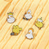 Duck Brooch Set Cartoon Duck Brooches Badges Funny Enamel Brooch Cute Little Yellow Duck Brooch Metal Badge White Duck Crown Duck Corsage Pin for ...
