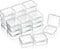 SATINIOR 24 Packs Small Clear Plastic Beads Storage Containers Box with Hinged Lid for Storage of Small Items, Crafts, Jewelry, Hardware (1.7 x 1....
