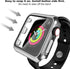 Secbolt 38mm Bling Case Compatible Apple Watch Band with Built-in Tempered Glass Screen Protector, All Around Protective Cover Frame Bumper for iW...