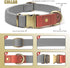 QRDA Dog Collar and Leash Set Silver Gray Adjustable Durable Nylon Pet Collars with Leashes Tactical Dog Leash Breakaway Dog Collar for Small/Medi...