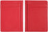 Unisex-Adult's Petite Credit Card Holder Leather Slim Minimalist Wallet, Red, Classic...