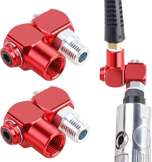 2pcs 1/4inch Air Hose Connector, 360 Degree Swivel Air Hose Connector, Industrial Swivel Air Fittings Swivel Air Hose Connector, Industrial Air Fi...