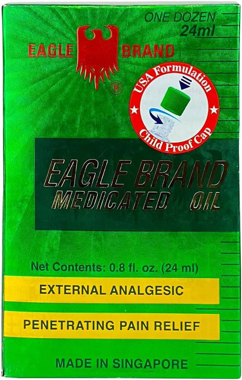 Eagle Brand Natural Medicated Oil, Includes 3 Individual 0.8oz. Bottles...