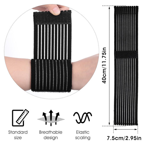 Sibba Wrist Brace Wraps 4 PCS Carpal Tunnel Support Straps Compression Sleeve Weightlifting Work Wristbands Gym Wrap Band Forearm Sweatband Tennis...