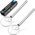 Zulay Kitchen 13-Inch Danish Dough Whisk - Stainless Steel Danish Whisk for Cooking with Single Eye Dough Hook - Traditional Dutch Whisk - Bread W...