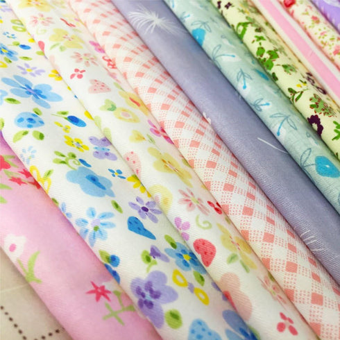 flic-flac Quilting Fabric Squares 100% Cotton Precut Quilt Sewing Floral Fabrics for Craft DIY (6 x 6 inches, 120pcs)...