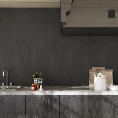 Concrete Cement Contact Paper 15.7"x78.7" Gray Concrete Wallpaper Peel and Stick Matte Industrial Self Adhesive Wall Paper for Bedroom Shelf Liner...