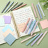 Yinder 23 Pcs Bible Aesthetic School Supplies Include 12 Aesthetic Bible Pastel No Bleed Highlighters 5 Pcs Retractable Point Gel Pens 6 Pad Trans...