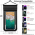Waterproof Phone Pouch, Large Waterproof Phone Case, Universal Cell Phone Case Dry Bag, Compatible for iPhone, Samsung, All Smartphones Black...