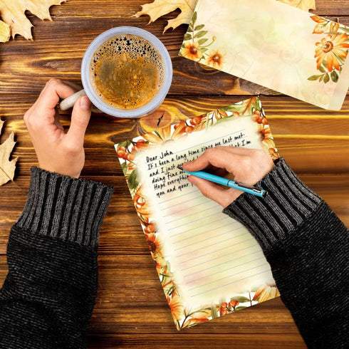 Paper Master Envelope Set 12 Packs Of Flora Letter Envelopes, Decorated Printer Stationery Paper Sets, With a Variety Of Designs And Automatic Aea...