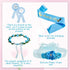 Xinnun 5 Pcs Baby Shower Maternity Sash Kit Shoulder Sash and Pin Daddy Corsages Flower Crown Pregnancy Sash Rose Wreath Headdress for Baby Shower...