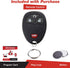 KeylessOption Keyless Entry Remote Control Car Key Fob Replacement for 15913421 with Key...