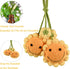 Car Interior Rear View Mirror Ornament Hanging Accessories Handmade Aesthetic Decor Crochet Sunflower Plant, 2 PCS...